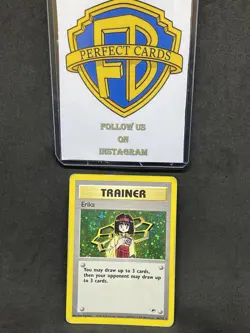 POKEMON GYM HEROES UNLIMITED ERIKA HOLO 16/132 PR/DMG - Image 1