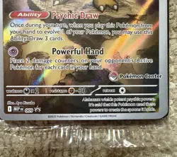 Alakazam 009 Black Star Pokemon Center Promo Mega Evolutions SEALED - Image 2