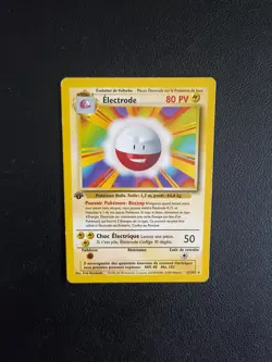 Carte Pokemon Electrode 21/102 Edition 1 Set de Base Wizards FR - Image 1