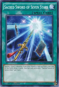 Yugioh! MP Sacred Sword of Seven Stars - SDMP-EN029 - Common - 1st Edition Moder - Image 1