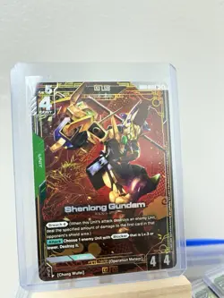 Gundam Card Game GCG Newtype Rising Shenlong Gundam GD01-029 R+ Alternate Art - Image 1