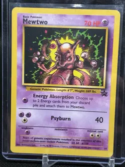 Pokemon Mewtwo Black Star Promo Card #14 - Image 1