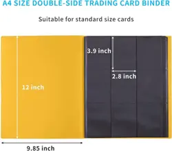 Upgraded 9 Pockets Trading Card Collection Binder, 360 Book Holder Album for ... - Image 3