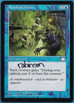 Pendrell Mists Weatherlight NM Blue Rare SIGNED MAGIC CARD (ID# 504783) ABUGames - Image 1