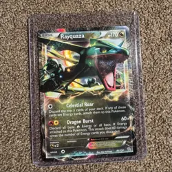 Pokemon TCG Rayquaza EX Dragon Exalted Ultra Rare Holo Card 85/124 (LP) - Image 1