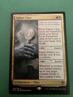Fighter Class Adventures in the Forgotten Realms Regular Afr 222 MTG NM - Image 1
