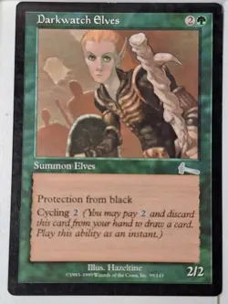 Darkwatch Elves - Urza's Legacy - Magic the Gathering MTG Nice! - Image 1