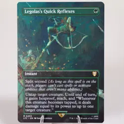 Legolas's Quick Reflexes Borderless Commander LoTR MTG NM Regular - Image 1