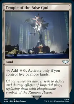 Temple of the False God - Universes Beyond: Warhammer 40,000 #300 MTG Magic The - Image 1