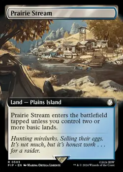 Prairie Stream - Extended Art - Universes Beyond: Fallout #0503 MTG Magic The Ga - Image 1