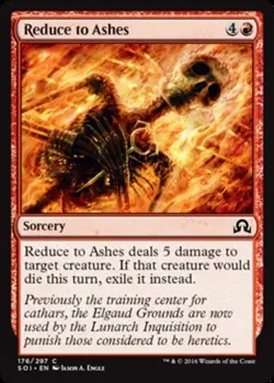 Reduce to Ashes - Shadows Over Innistrad #176/297 MTG Magic The Gathering - Image 1