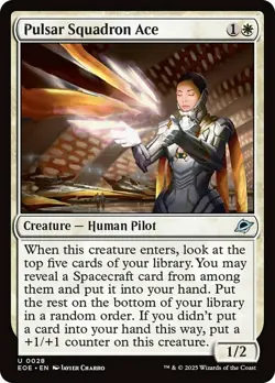 Pulsar Squadron Ace - Edge of Eternities #0028 MTG Magic The Gathering - Image 1