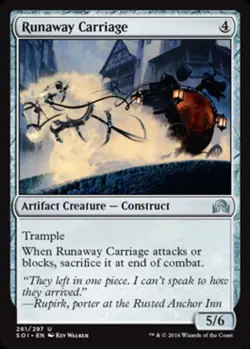 Runaway Carriage - Shadows Over Innistrad #261/297 MTG Magic The Gathering - Image 1