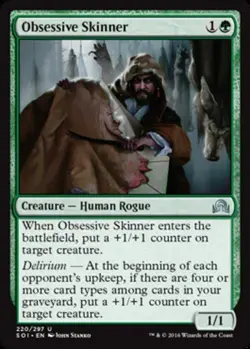Obsessive Skinner - Shadows Over Innistrad #220/297 MTG Magic The Gathering - Image 1