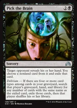 Pick the Brain - Shadows Over Innistrad #129/297 MTG Magic The Gathering - Image 1