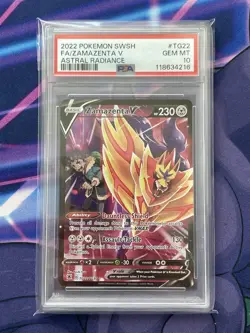 Zamazenta V TG22/TG30 Full Art GEM MINT PSA 10 Pokemon SW&SH Astral Radiance - Image 1