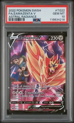 Zamazenta V TG22/TG30 Full Art GEM MINT PSA 10 Pokemon SW&SH Astral Radiance - Image 3
