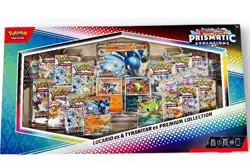 Pokemon Prismatic Evolutions Lucario EX & Tyranitar Ex Premium collection Sealed - Image 1