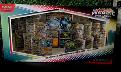 Pokemon Prismatic Evolutions Lucario EX & Tyranitar Ex Premium collection Sealed - Image 2