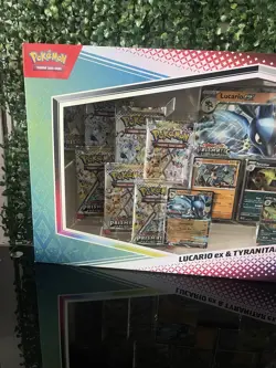 Pokemon Prismatic Evolutions Lucario EX & Tyranitar Ex Premium collection Sealed - Image 3
