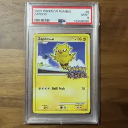 2009 POKEMON RUMBLE ZAPDOS #8 MINT PSA 9 - Image 1