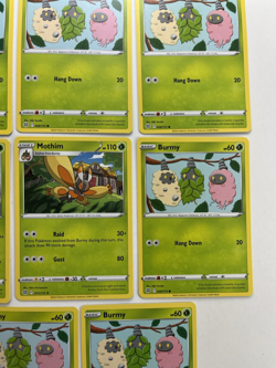 Pokemon Tcg Lot of 8 Burmy, Mothrim Common basic - Image 3