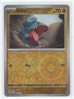 2023 Pokemon Paradox Rift - Reverse Holo Gible Basic #94 - Image 1