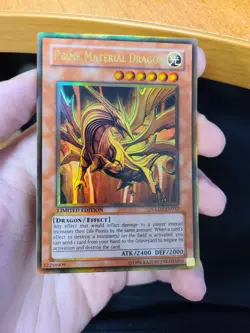 Yugioh Prime Material Dragon GLD2-EN032 Limited Gold Rare - Image 1