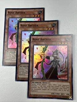 [X3] Rose Archer (LC5D-EN-098) Super Rare Holo 1st Edition NM YuGiOh! - Image 1