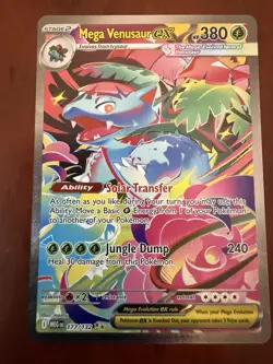 Mega Venusaur EX 177/132 MEGA EVOLUTION Pokemon Card Near Mint NM Free Shipping - Image 1