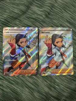 Pokemon TCG Nemona Paldean Fates 2 Card Lot NM - Image 1