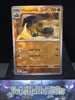 Pokemon Card Hippowdon 053/131 Master Ball Reverse Holo Prismatic Evolutions NM - Image 1