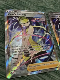 Pokemon TCG Elesa’s Sparkle Fusion Strike 2 Card Full Art Trainer Lot NM - Image 2