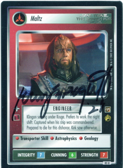 Star Trek CCG - John Larroquette (Maltz) - signed card - autograph - Image 1