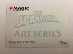 MTG Marvel's Spider-Man The Soul Stone Art Card Gold-Stamped Signature (0045BIN) - Image 2