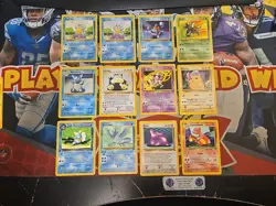 1999 Pokemon TCG 12 Card Lot Base Set 2 Rocket Jungle Fossil Legendary LP/MP (JP - Image 1