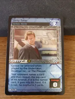 WWE WWF Raw Deal CCG - Dirty Taker - Prize Card - Image 1