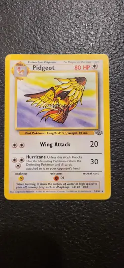 Pidgeot 24/64 -Jungle Unlimited Non Holo Rare TCG Pokemon Vintage Card LP - Image 1