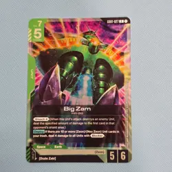 Big Zam - Gundam Card Game #GD01-027 - GD01 - NM Foil Newtype Rising Single - Image 3