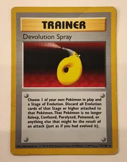 DEVOLUTION SPRAY - 72/102 Trainer Base Set - Regular Rare - Pokemon TCG Card - Image 1