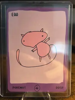Pokenot Ew Mew #151- Dysfunctional Passholder Pokenots 151 Card - Image 1