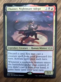 1x Chainer, Nightmare Adept - NM English MTG - Modern Horizons 2 289 - Image 1