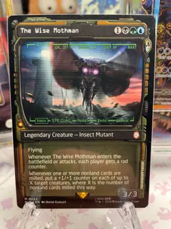 MTG FALLOUT - THE WISE MOTHMAN - PIP BOY SHOWCASE - Regular - MYTHIC 0343 NM - Image 1