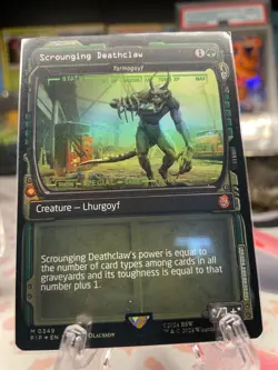 Scrounging Deathclaw Showcase FOIL Fallout MTG - Image 1