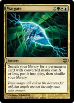 Heavy Play, English MTG Regular Wargate Alara Reborn Magic the Gathering - Image 1