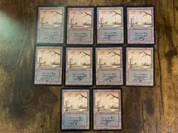Swamp Limited Edition Beta 10x Lot LEB MTG Signed By Dan Frazier - Image 1
