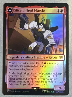 MTG / Slicer, Hired Muscle / BOT / #6 / FOIL / Mythic / NM - Image 1