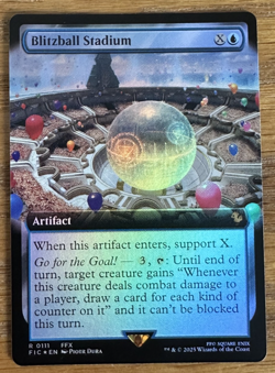 MTG Final Fantasy Commander, Blitzball Stadium - Borderless Foil - Image 1