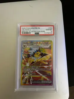 2025 Pokemon Prismatic Evolutions Special Illustration Rare Jolteon Ex PSA 10 - Image 1