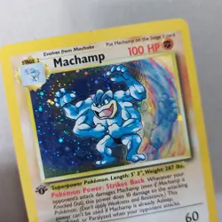 Machamp 8/102 1st Edition Base Set Holo Rare Pokemon Card WOTC - Image 3